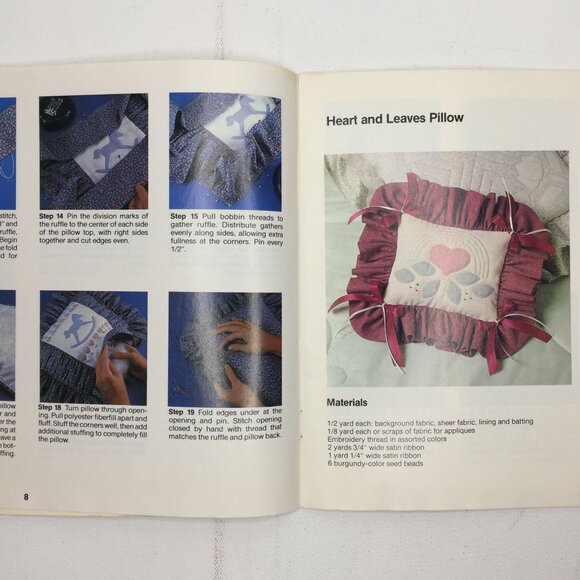 Gick Publishing Shadow Applique Booklet Yvonne Amico Stitch Diagrams Projects - Picture 4 of 11